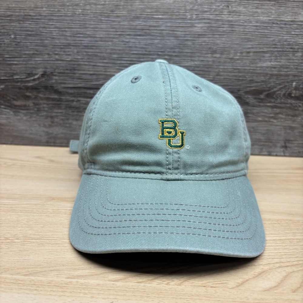 Baylor Bears Hat Cap Strap Back Green Sage NCAA College Football Waco TX Legacy